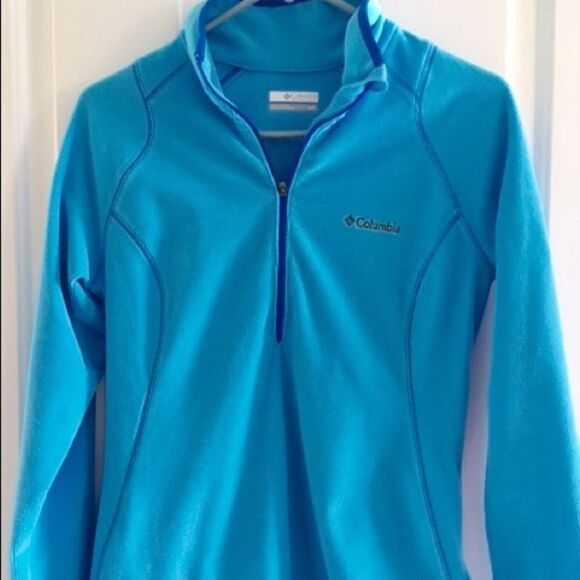 Stylish Women's Blue Athletic Omni-Wick COLUMBIA Pullover Half-Zip - Picture 1 of 8